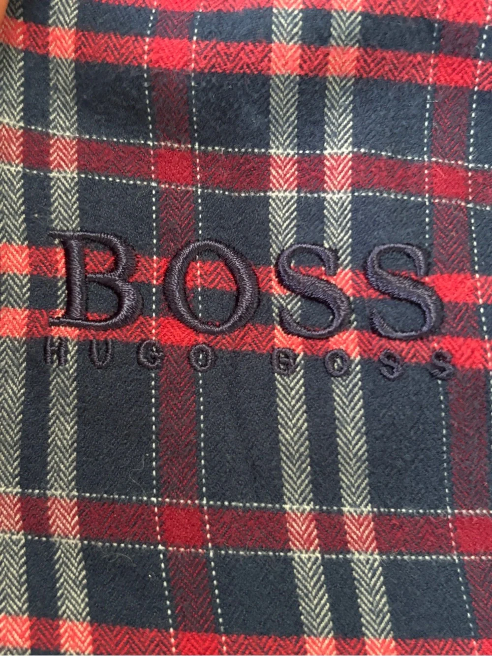 Boss Hugo Boss Plaid Robe L - Picture 7 of 10